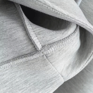 OEM/ODM, venta al por mayor, sudaderas con capucha de lana con cremallera para mujer, chaquetas de salón holgadas de gran tamaño, suministro de fábrica OEM, sudaderas con capucha con cremallera - Product Image 3