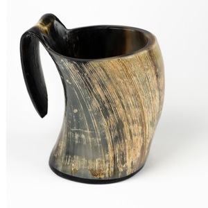 Authentic Eco-Friendly Viking Horn <b>Mug</b> Handmade Buffalo Horn Food Grade Medieval Style Religious Feng Shui Animal Beer <b>Mug</b> - Product Image 6