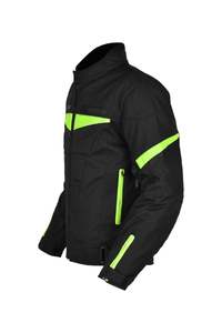 Veste d'hiver de sécurité pour hommes de marque personnalisée 100% tissu de velours côtelé de coquille de polyester longue veste de moto textile de moto mince - Product Image 3