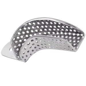 Plateaux d'empreintes dentaires en acier inoxydable allemand de meilleure qualité Plateaux d'empreintes de transformation de vernis miroir Plaques dentaires en métal Plats - Product Image 3