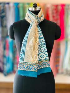 Wholesale Manufacture Low Price Hand Block Printed Cotton Pareo Sarong Beach Cover Swimwear for <b>Women</b> Traditional Scarves <b>Shawls</b> - Product Image 3