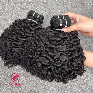 Venta al por mayor Raw birmano rizado Genius trama 100% pelo crudo vietnamita birmano rizado sin procesar de un donante peinados de tendencia - Product Image 4