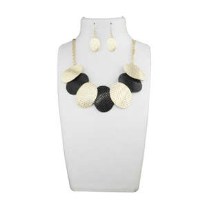 Urthn Vintage Fine Jewelry Sets Gold Plated <b>Bib</b> Choker Statement <b>Necklace</b> with Pearls Diamonds for Wedding or Party-1109901A - Product Image 1