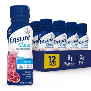 Boisson nutritive liquide Ensure, 0 g de matières grasses, 8 g de protéines, Myrtille Grenade, 10 fl oz (lot de 12) - Product Image 4