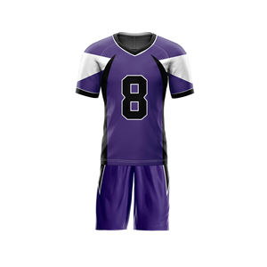 Uniforme de fútbol personalizado de alta calidad conjunto de secado rápido transpirable liso poliéster manga corta precio al por mayor - Product Image 4