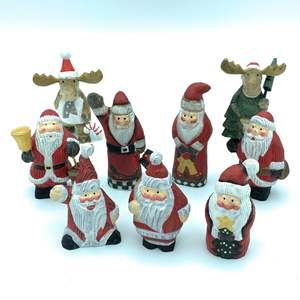 YEEYAYA intagliato a mano 5 \ "scultura in legno statua di mucca per decorazioni per la casa e regalo di natale animali della fattoria e figure dello Zoo - Product Image 4