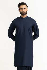 Fresh Arrivals Multi Color Casual Plus Size <b>Men's</b> Shalwar Kameez Sets Polyester/Cotton Made Plain Kurta Pajama Dress - Product Image 6