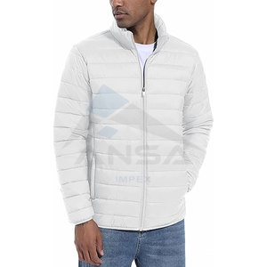 Chaqueta acolchada ligera y transpirable para hombre, abrigo de invierno repelente al agua a prueba de viento aislado, cuello levantado, 2 bolsillos laterales - Product Image 2