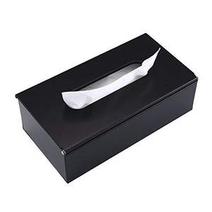 Dernière conception de boîte à mouchoirs décorative pour la maison boîte à mouchoirs de couleur noire de haute qualité pour la décoration de la table de l'hôtel boîte à mouchoirs - Product Image 1