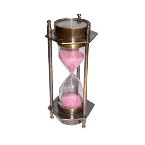 Article en métal promotionnel Table en laiton décor à la maison article cadeau nautique en laiton sablier boussole sablier décoratif avec Maritime - Product Image 5