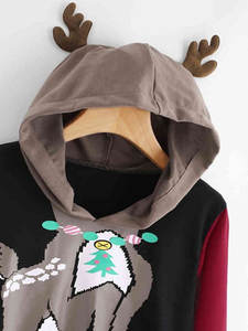 Treanding Customizable <b>Men's</b> <b>Christmas</b> Pullover <b>Hoodie</b> Breathable and Thermal 100% Cotton for Winter Season - Product Image 5