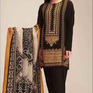 ชุดซาลวาร์คาเมซลำลองผ้าลินิน3ชิ้นคุณภาพดีสำหรับผู้หญิง2025ปาร์ตี้ฤดูหนาวน้ำหนักเบาแห้งเร็วพร้อม Dupatta - Product Image 1