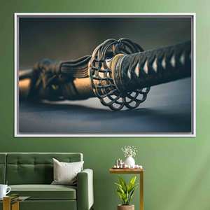 Impression sur toile Katana Photography : décoration murale moderne, œuvre d'art plate, toile encadrée blanche - Product Image 1