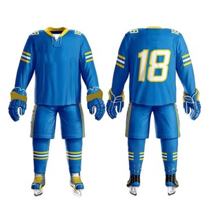 Uniforme de Hockey Sobre Hielo de Poliéster de Alta Calidad, Uniforme de Hockey Sobre Hielo de Alta Calidad, Nuevo Diseño, OEM - Product Image 1