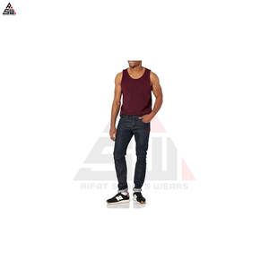 Service OEM, débardeur de sport décontracté en maille respirante personnalisé pour hommes - Polyester/coton de haute qualité, couleurs personnalisées, logo, musculation - Product Image 6