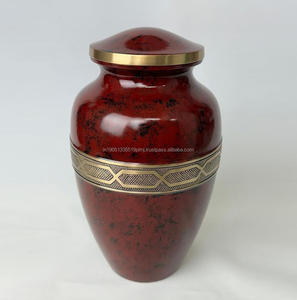 Urne funéraire en laiton de style américain biodégradable de qualité supérieure, gravée, pour cendres humaines, avec fournitures funéraires - Product Image 4
