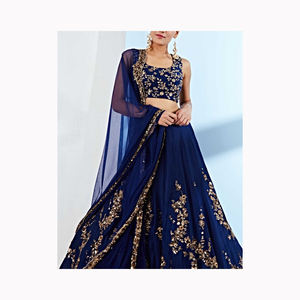 Designer Lehenga avec haut et ensemble Dupatta Georgette lourde avec broderie travail fête porter mariage porter traditionnel Lehanga - Product Image 4