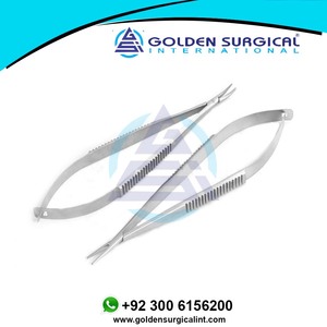 Porte-aiguilles Castroviejo chirurgical à mâchoires délicates droites, avec verrouillage ou sans verrouillage - Product Image 6