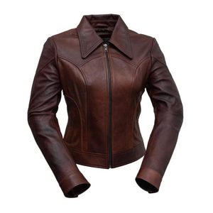 VINTAGE CAFE RACER NEGRO MARRÓN CUERO GENUINO SLIM FIT RETRO CHAQUETA DE MOTERO para HOMBRE 2026 - Product Image 5