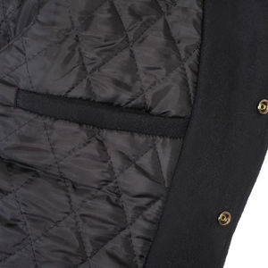 Varsity laine Letterman vestes veste pour hommes véritable cuir de vachette manches personnalisé collège Baseball Bomber vêtements d'extérieur d'hiver - Product Image 4