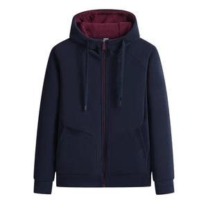 Loose Fit Hoodie <b>Cardigan</b> <b>for</b> <b>Men</b> with Zipper Drawstring <b>Long</b> Sleeve Fleece Lined Spring Autumn New Style Male Top Wear - Product Image 5