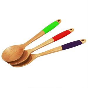 Servidores de ensalada de madera de acacia personalizados Set SERVIDOR DE ENSALADA DE MADERA JUEGO DE 2 HECHO A MANO ÚNICO KETCHENWAR - Product Image 2