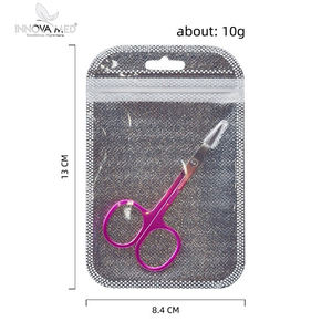 Ciseaux pour poils de nez à pointe pointue, tête incurvée, dissolvant de cuticules, ciseaux à sourcils en acier inoxydable par INSTRUMENT innovant - Product Image 2