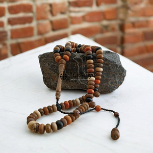 Tasbih Mala ไม้แบบเรียบง่ายทำด้วยมือของขวัญทันสมัยสำหรับการนมัสการบำบัดทางจิตวิญญาณและการทำสมาธิทุกวันโดย tradebyd - Product Image 4