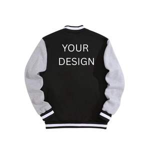 Chaqueta Universitaria de Béisbol Vintage Personalizada para Hombre, de Lana, con Mangas de Cuero, Estilo Urbano, Bordado con Letras Universitarias en la Parte Delantera, con Calefacción - Product Image 2