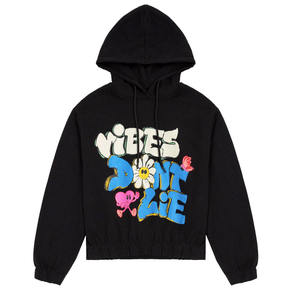Sudaderas con Capucha para Mujer, al por Mayor, Transpirables, de Invierno y Otoño, Estampadas, Casuales, de Estilo Urbano, con Hombros Caídos, Tejidas y Personalizadas - Product Image 4