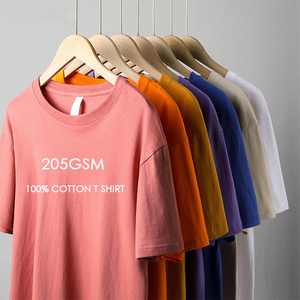 205GSM, camisetas lisas de alta calidad para hombre, camiseta blanca, camisetas de sublimación personalizadas para hombre, camisetas de gran tamaño en blanco para el verano - Product Image 1