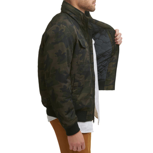 บอมเบอร์แจ็กเก็ตผู้ชายเสื้อคลุมยาวสไตล์ไฮสตรีทปรับแต่งได้3XL อากาศในฤดูหนาว - Product Image 3