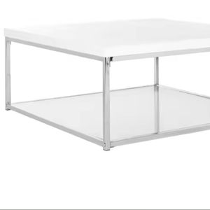 Table d'affichage en marbre blanc canapé de salon pièce maîtresse élégante Table basse grande Table d'affichage en métal de vente chaude Offre Spéciale - Product Image 1