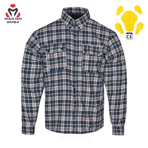 Unisex Full Body for Reinforced Plaid Motorcycle Flannel <b>Shirt</b> Jacket <b>Flame</b> Retardant Safety Wear Racing Jersey Summer/Winter - Product Image 1