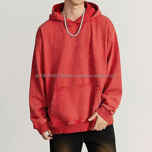 Sudaderas con capucha para hombre Sudadera con capucha de gran tamaño Lavado de felpa Sudadera con capucha de algodón térmico Sudaderas con capucha y sudaderas térmicas de algodón para hombres - Product Image 2