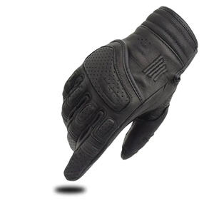 Venta al por mayor de fábrica de dedo completo guantes de carreras de motos 100% de cuero duro nudillo protección invierno guantes de montar en moto - Product Image 4