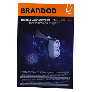 Torcia Brandon Dynamo Personalizzata con 2 LED, Gadget per Scopi Promozionali - Product Image 2