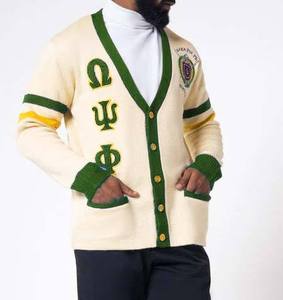 Fabricante Ofrece Suéter Cárdigan Negro Personalizado ODM de Alta Calidad para Hombre, Suéteres Grandes Estilo Universitario - Product Image 6