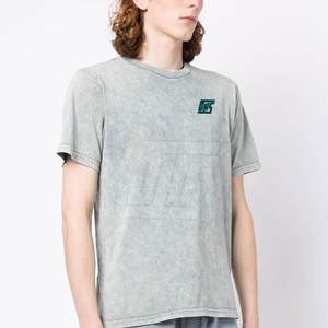 เสื้อยืดโอเวอร์ไซส์ทรงหลวมสไตล์โมเดิร์นสำหรับผู้ชาย ลวดลายฟอกสี เหมาะสำหรับแฟชั่นสตรีทและการสวมใส่ในชีวิตประจำวัน - Product Image 3