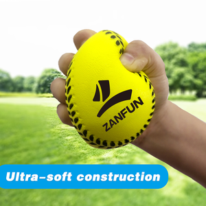 Pelota de Béisbol de Espuma Suave de 11 Pulgadas con Logotipo Personalizado, Pelota Antiestrés de Espuma de PU para Práctica de Bateo, para Niños Principiantes - Product Image 5