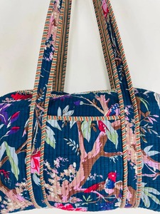 กระเป๋าถือผ้าฝ้ายเป็นมิตรกับสิ่งแวดล้อมพิมพ์ลายดอกไม้ - Product Image 4