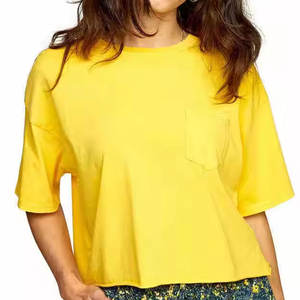 Meilleur choix, haut court pour femme, t-shirt, article de mode décontracté, léger, à porter au printemps et en été - Product Image 1