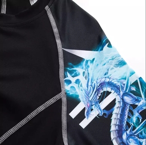 Compression Wear Athletic Mma Gym Training Running Jogging Fitness Jiu Jitsu <b>Rashguard</b> - Product Image 5