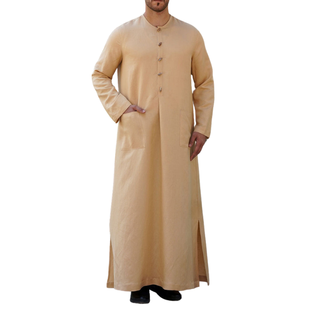 Poliéster personalizado Arabia Saudita Hombres Thobes Diseño árabe