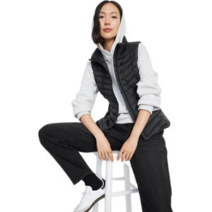 Chaleco Acolchado de Algodón Estampado sin Mangas para Mujer, Chaqueta de Invierno Cálida con Cremallera de Nailon, Talla Grande, Personalizable y Transpirable - Product Image 6