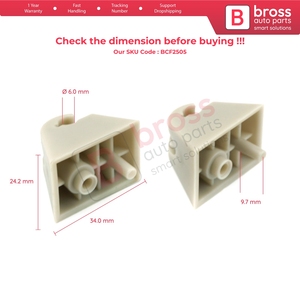 BCF2505 2 pièces de clips de fixation pour pare-soleil - Product Image 5
