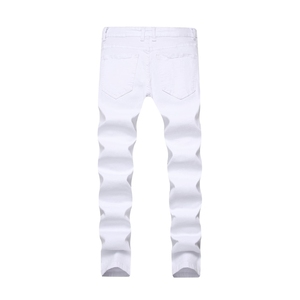 กางเกงยีนส์เอวสูงแบบลำลองสำหรับผู้ชายสีแบบกำหนดเองระบายอากาศและปรับได้ลายพิมพ์ที่ต้องการมากที่สุด - Product Image 2