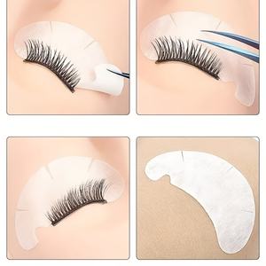 Extensions de cils professionnelles de haute qualité DRAGONLASH 100% naturelles, fabriquées à la machine, bande en coton noir, coussinets en gel hydrogel - Product Image 6