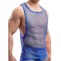 Débardeurs en maille respirants personnalisés de haute qualité pour hommes, style hip-hop, avec boutons, blanc uni, design décontracté, débardeur en maille vierge