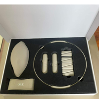 Ensemble d'entraînement Pilates Premium avec anneau de yoga, poids de main en silicone de 1 kg, bande de poids réglable pour poignet et bande de résistance